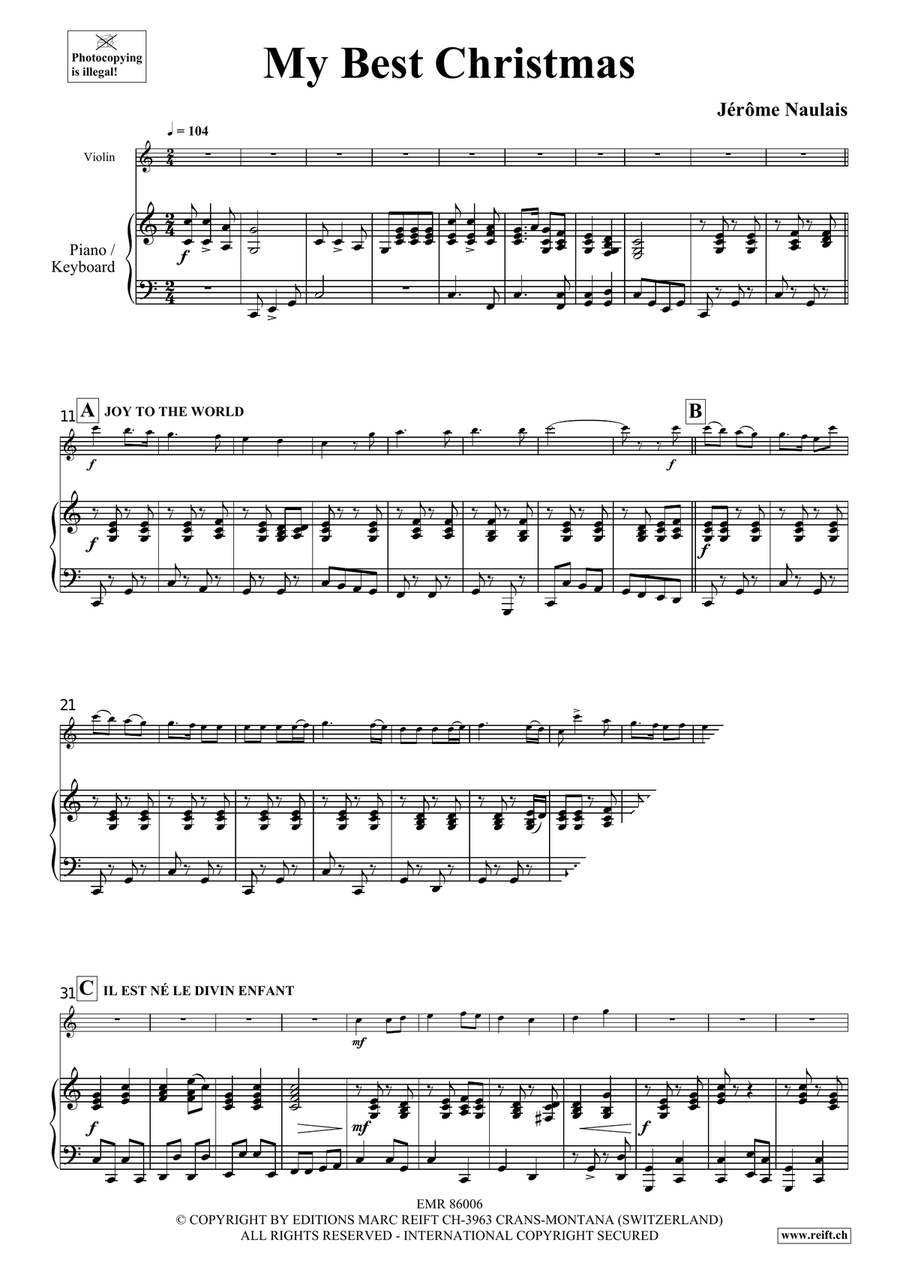 My Best Christmas My Best Christmas Violin Solo scores gallery preview page 5