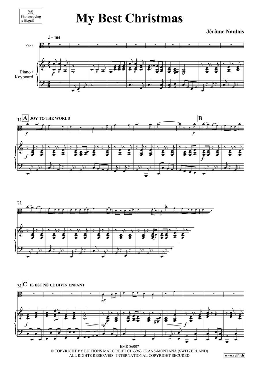 My Best Christmas My Best Christmas Viola scores gallery preview page 5