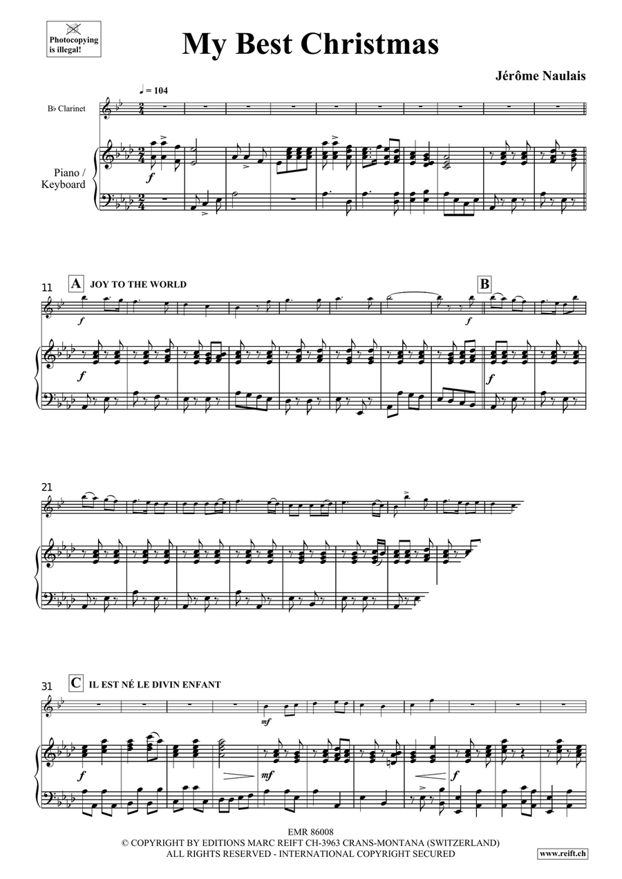 My Best Christmas My Best Christmas Clarinet Solo scores gallery preview page 5