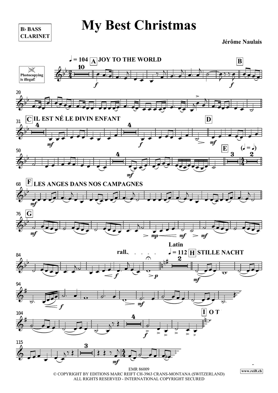 My Best Christmas My Best Christmas Bass Clarinet scores gallery preview page 4