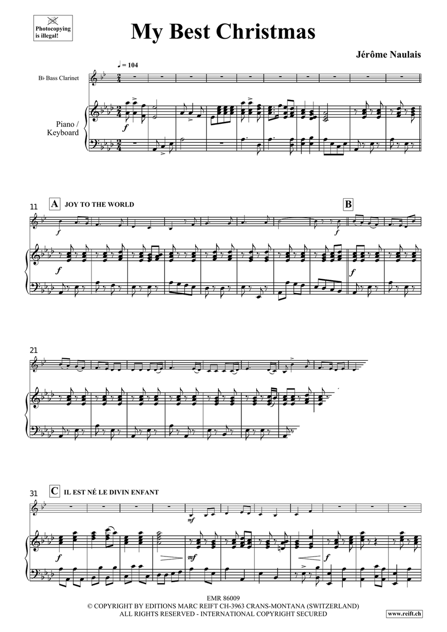 My Best Christmas My Best Christmas Bass Clarinet scores gallery preview page 5