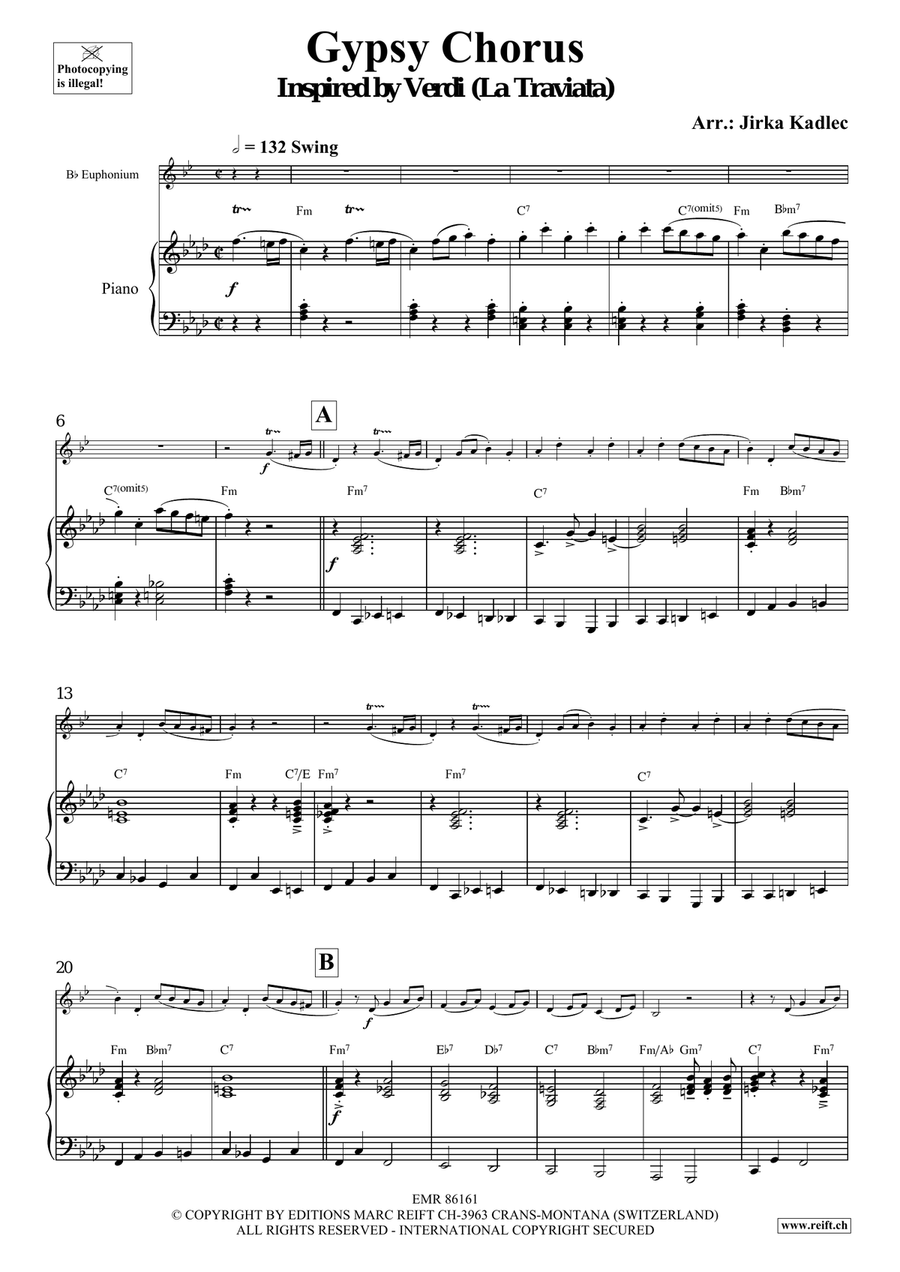 Gypsy Chorus Gypsy Chorus Euphonium scores gallery preview page 4
