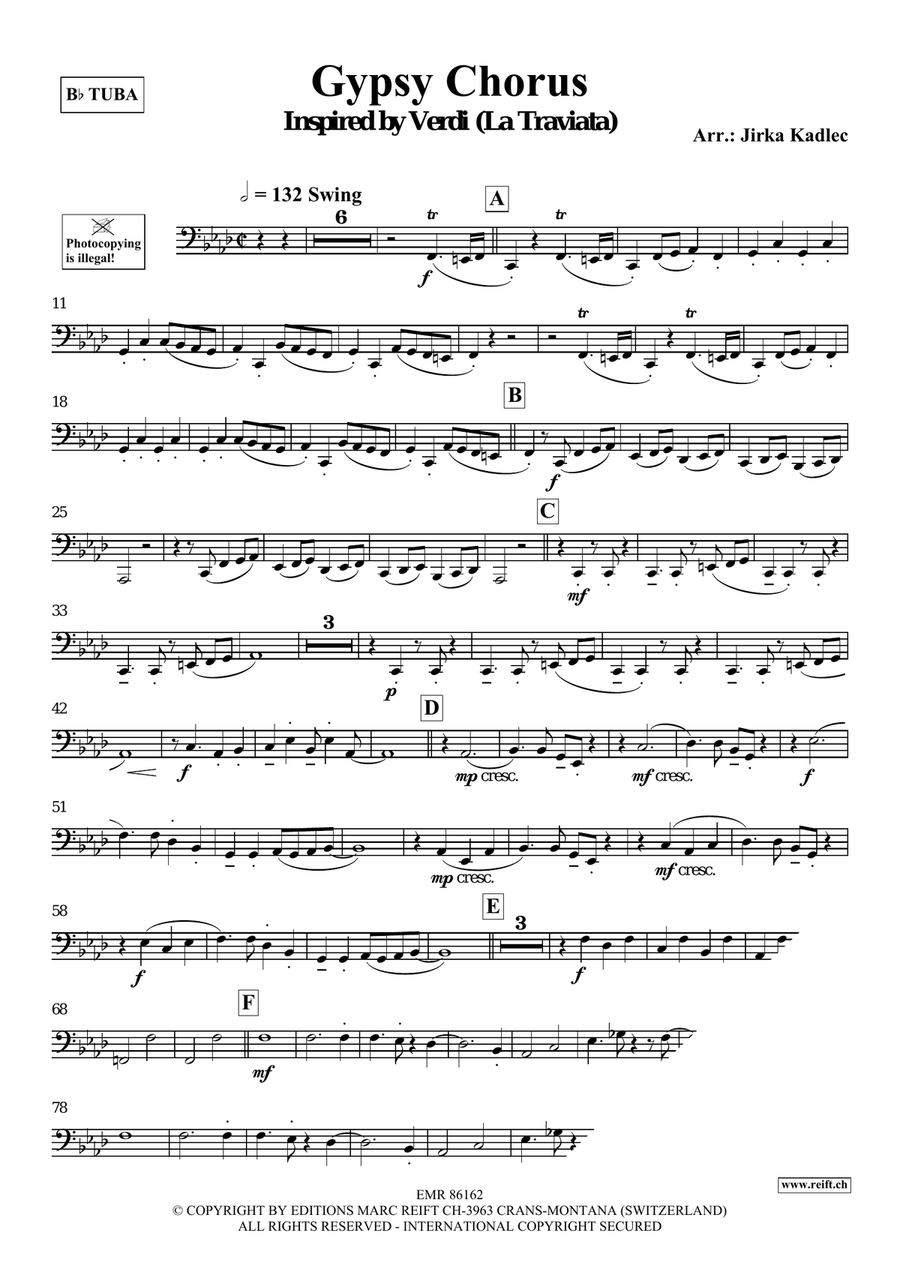 Gypsy Chorus Gypsy Chorus Tuba scores gallery preview page 3