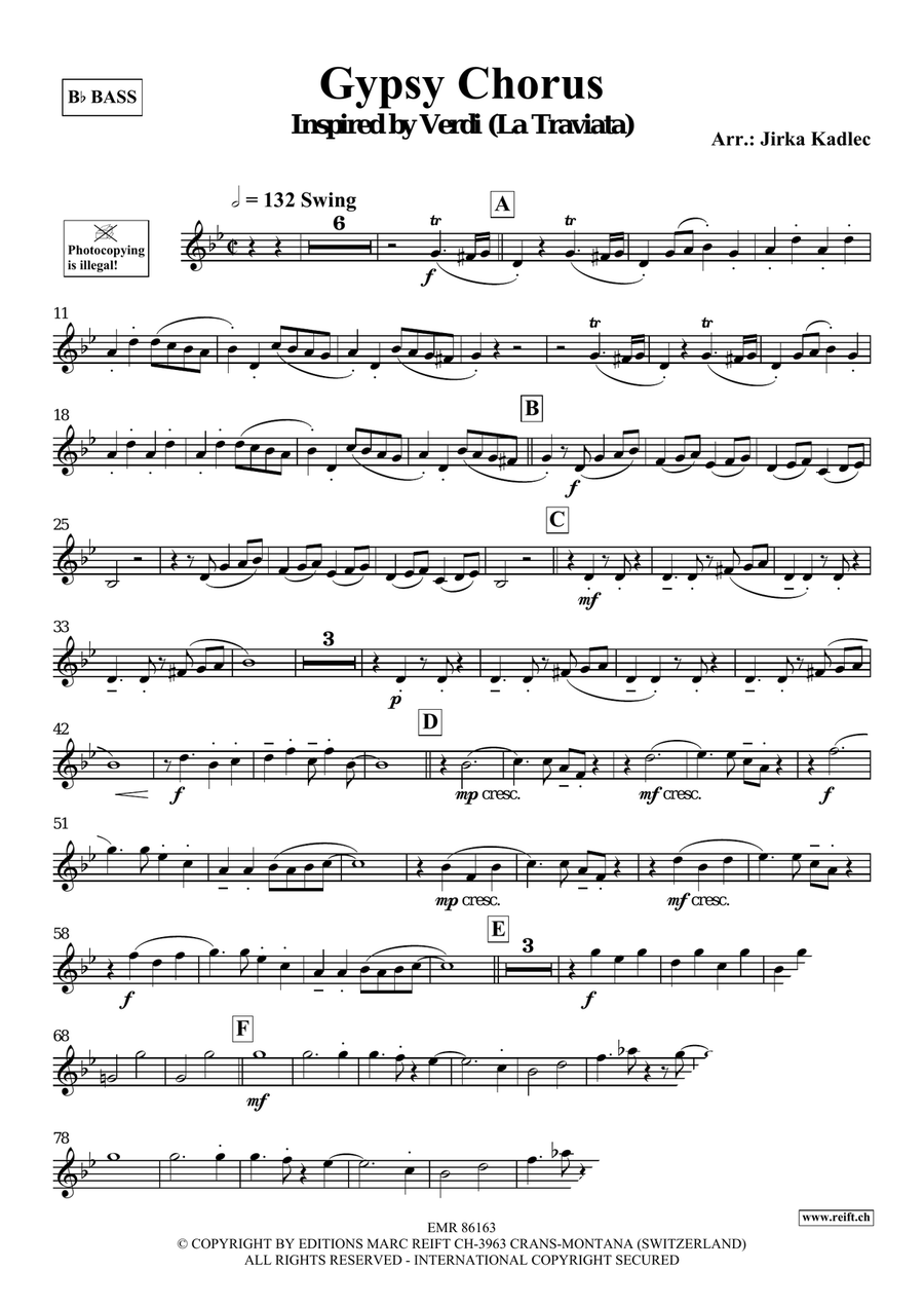 Gypsy Chorus Gypsy Chorus Choir scores gallery preview page 3