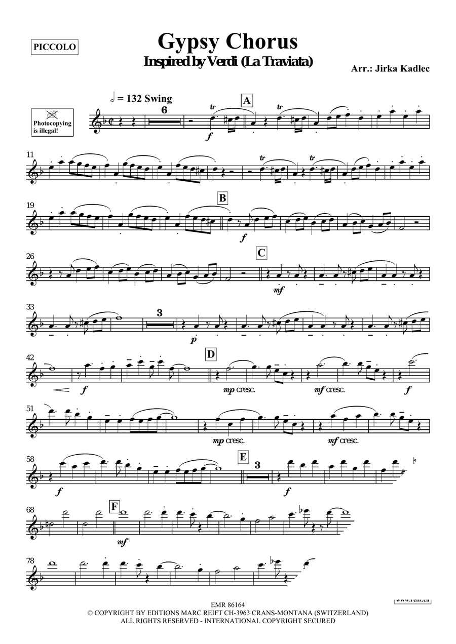 Gypsy Chorus Gypsy Chorus Piccolo scores gallery preview page 3