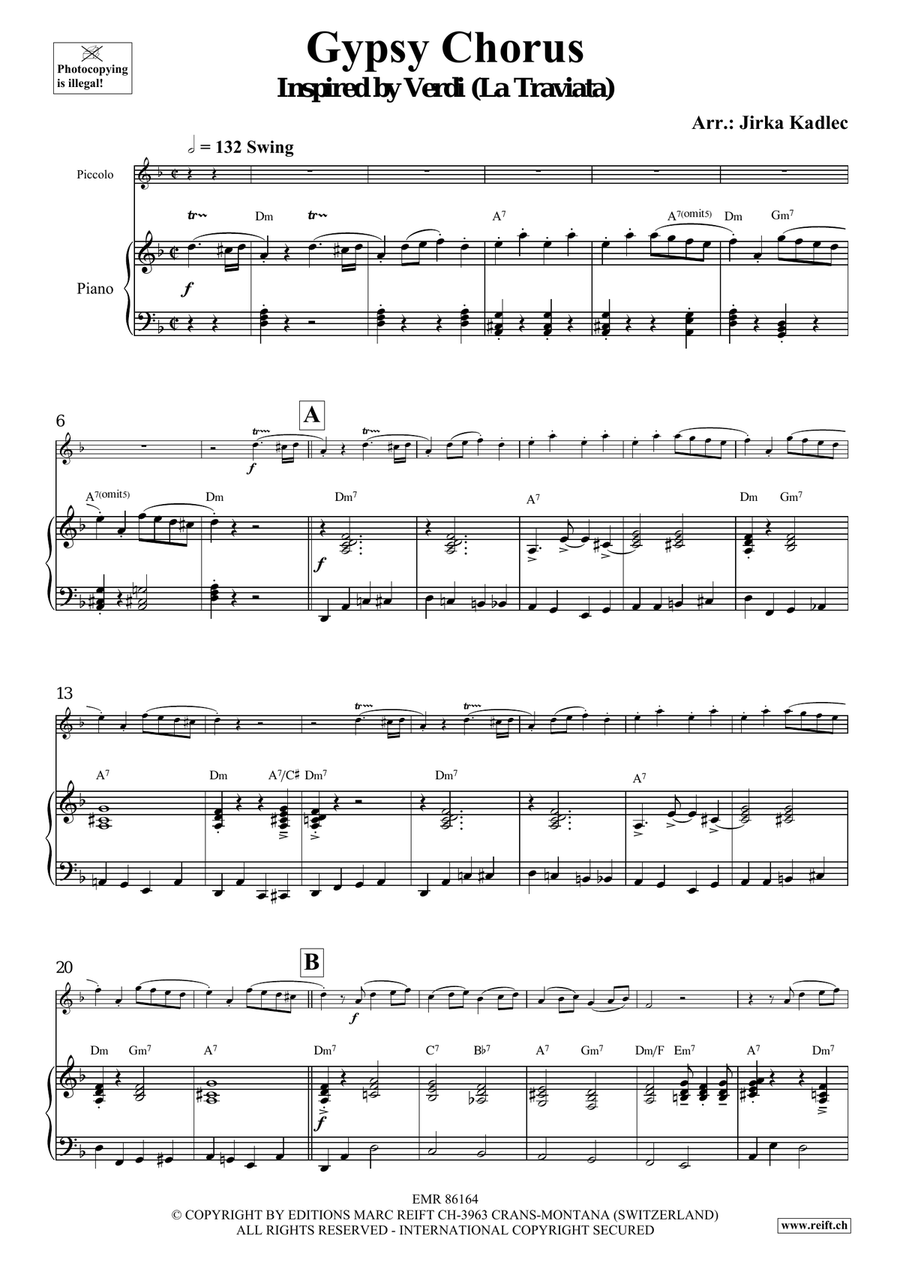 Gypsy Chorus Gypsy Chorus Piccolo scores gallery preview page 4