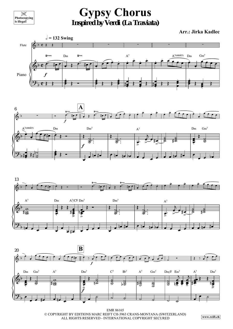 Gypsy Chorus Gypsy Chorus Flute Solo scores gallery preview page 4