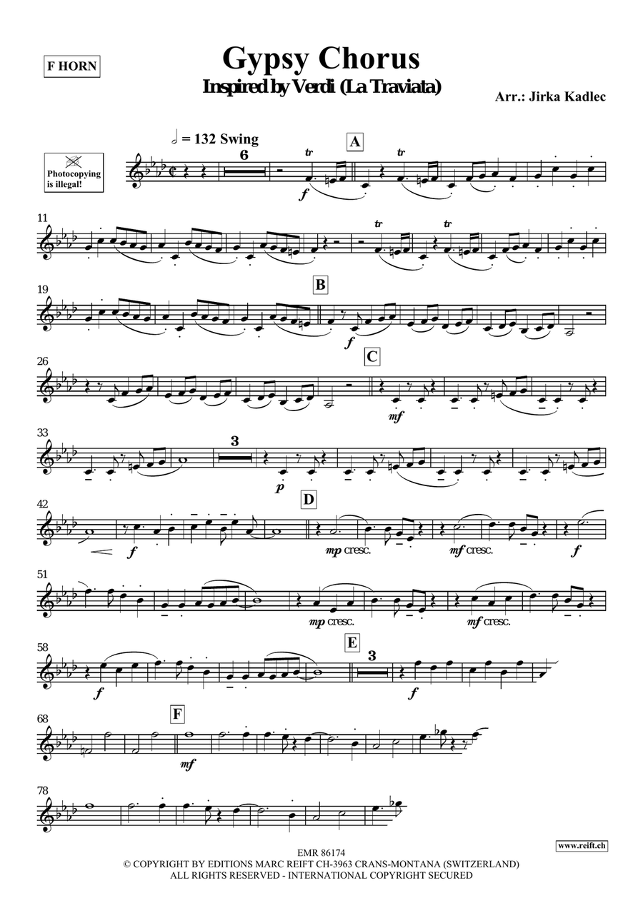 Gypsy Chorus Gypsy Chorus Horn scores gallery preview page 3