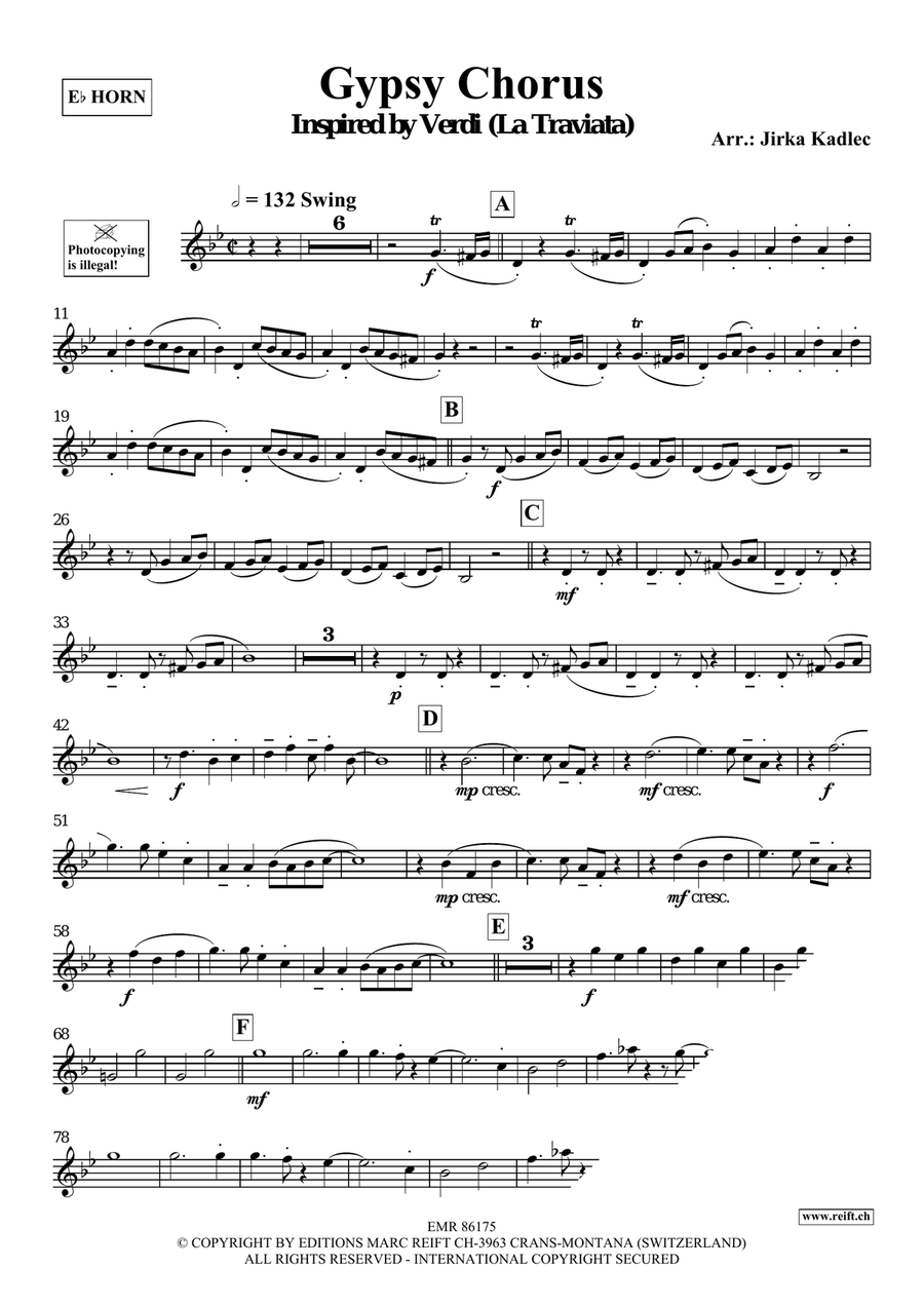 Gypsy Chorus Gypsy Chorus Horn scores gallery preview page 3