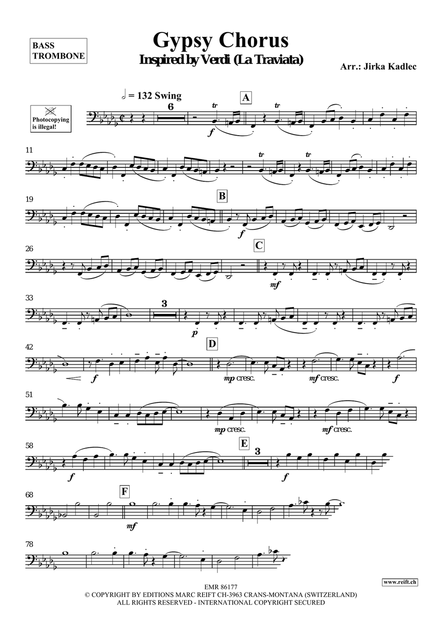 Gypsy Chorus Gypsy Chorus Bass Trombone scores gallery preview page 3