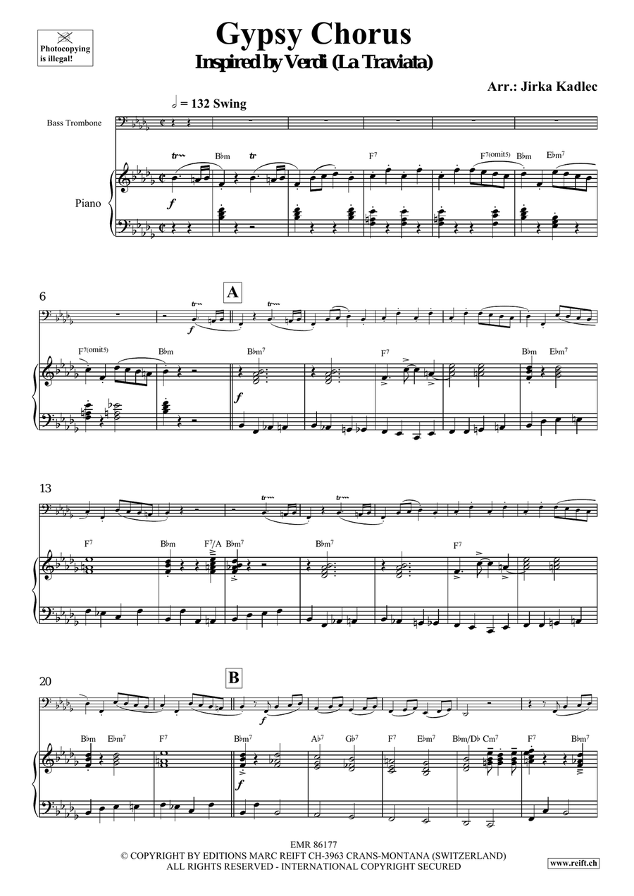 Gypsy Chorus Gypsy Chorus Bass Trombone scores gallery preview page 4