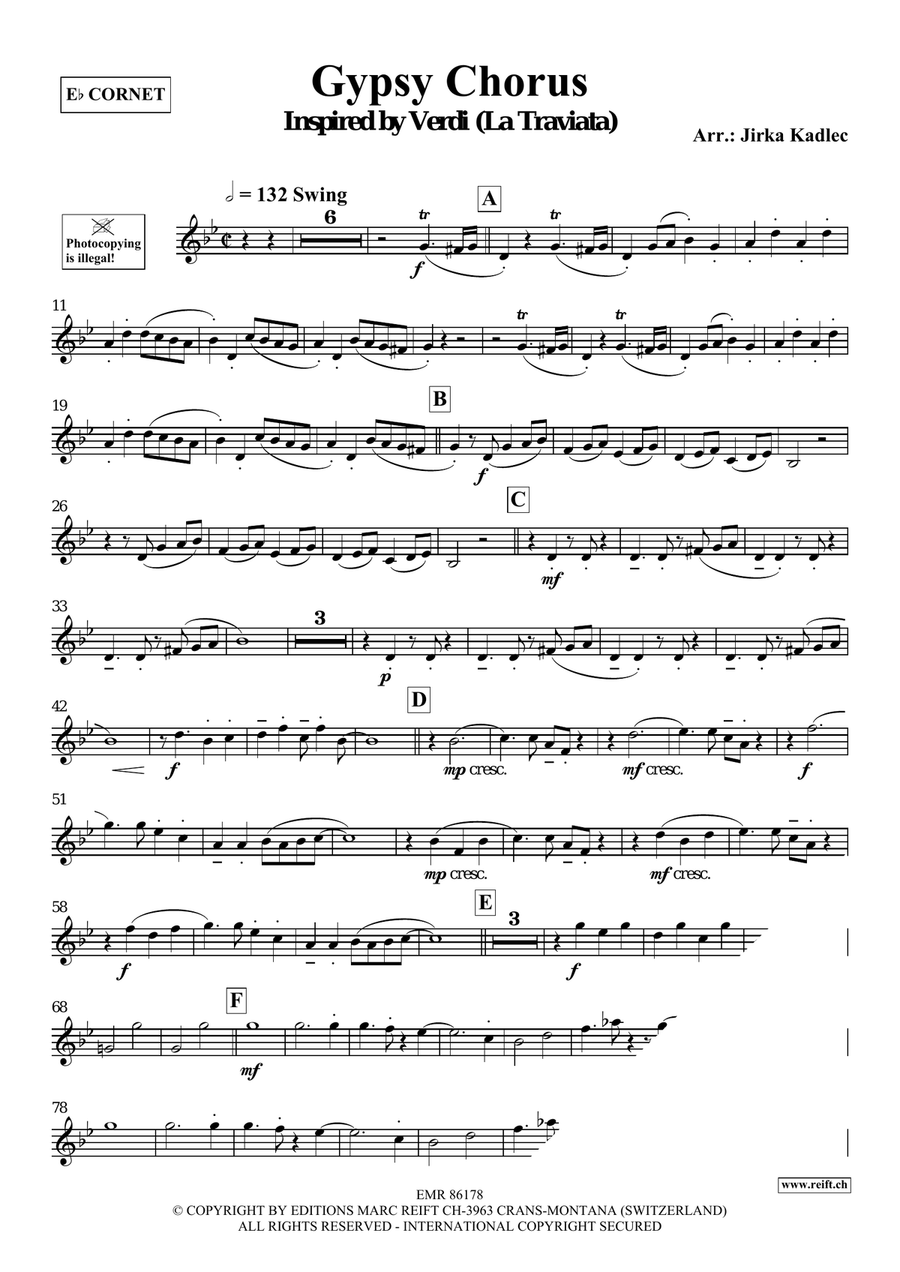 Gypsy Chorus Gypsy Chorus Cornet scores gallery preview page 3