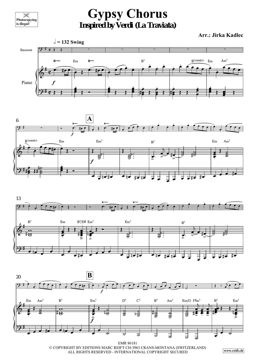 Gypsy Chorus Gypsy Chorus Bassoon Solo scores gallery preview page 4