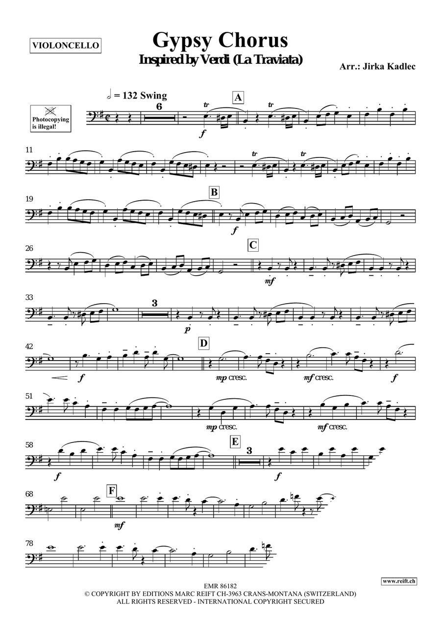 Gypsy Chorus Gypsy Chorus Choir scores gallery preview page 3