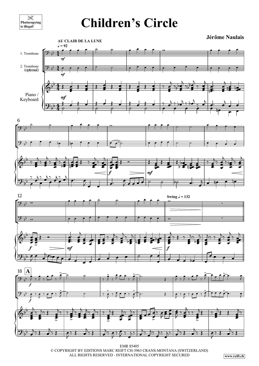 Children's Circle Children's Circle Trombone Duet scores gallery preview page 4