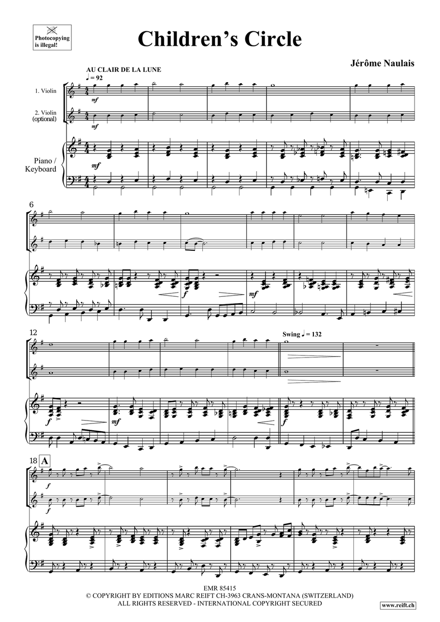 Children's Circle Children's Circle Violin scores gallery preview page 4