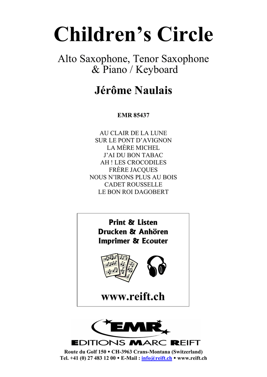 Children's Circle Children's Circle Tenor Saxophone scores gallery preview page 2