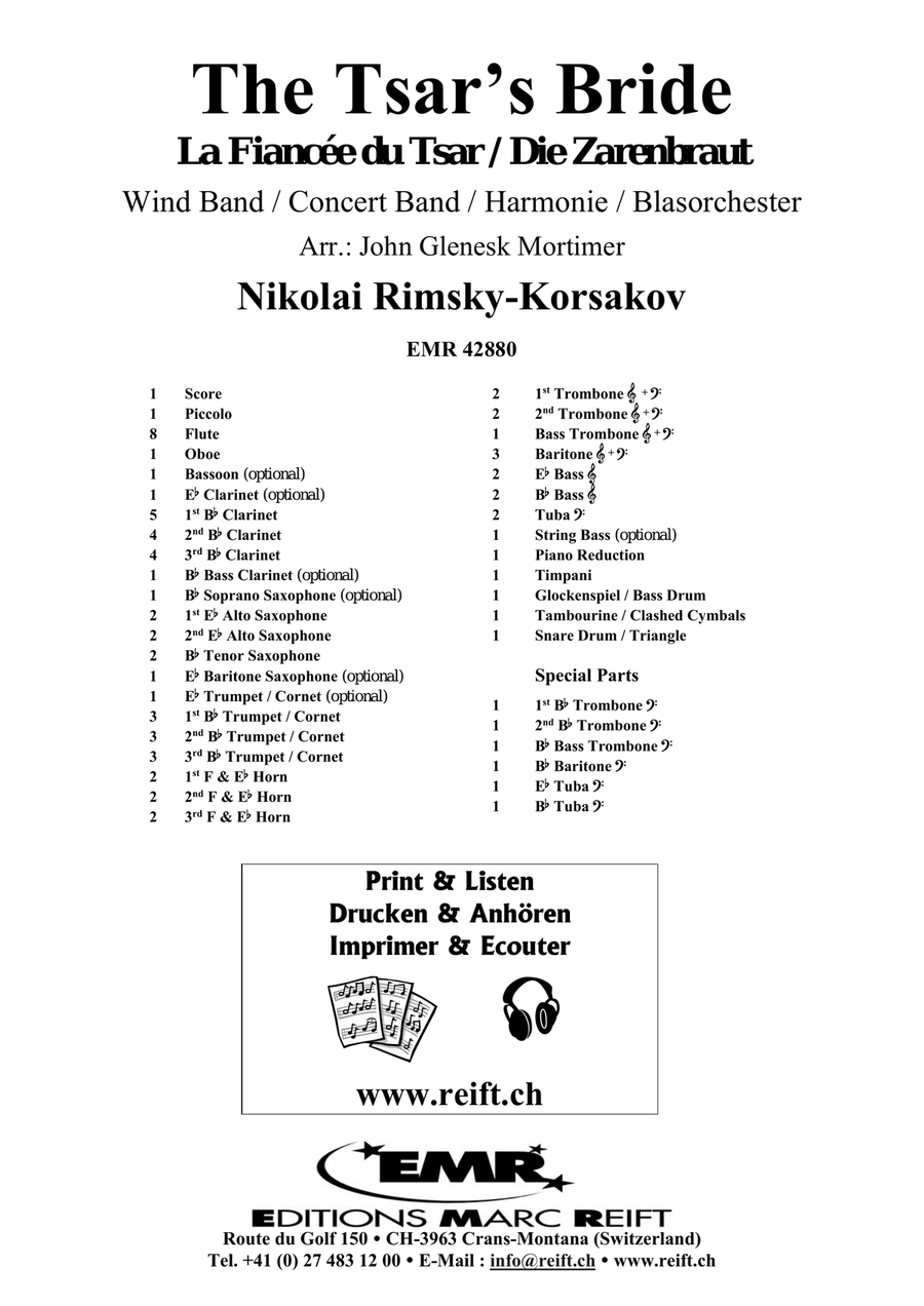 The Tsar's Bride The Tsar's Bride Concert Band scores gallery preview page 2