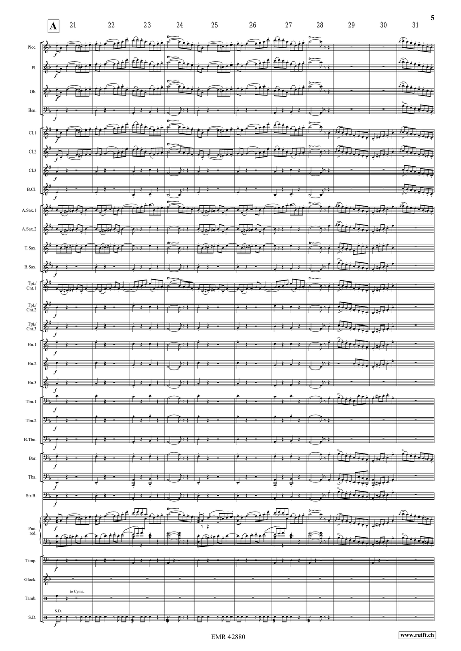 The Tsar's Bride The Tsar's Bride Concert Band scores gallery preview page 5