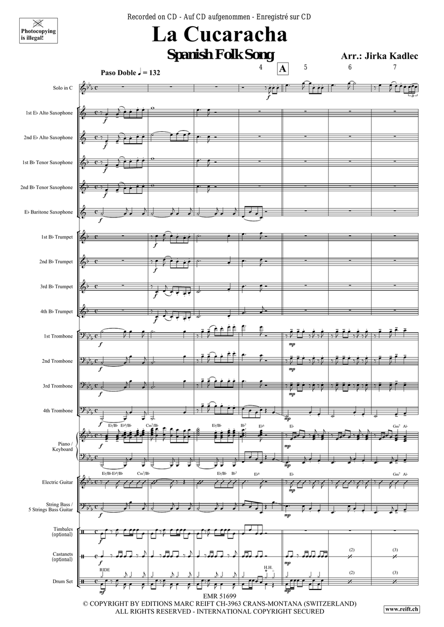 La Cucaracha La Cucaracha Bassoon scores gallery preview page 4