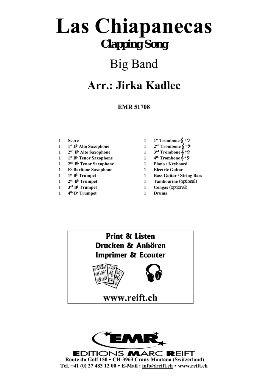 Las Chiapanecas Las Chiapanecas Big Band scores gallery preview page 2