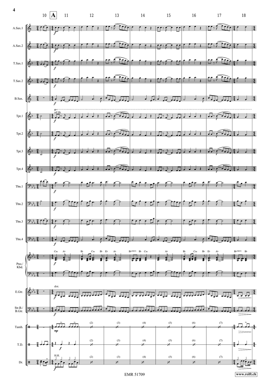 Heaven Is A Place On Earth Big Band scores gallery preview page 5