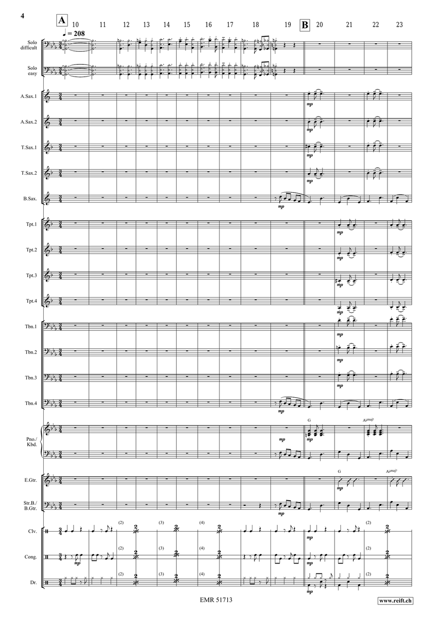 Posaunero Posaunero Big Band scores gallery preview page 6