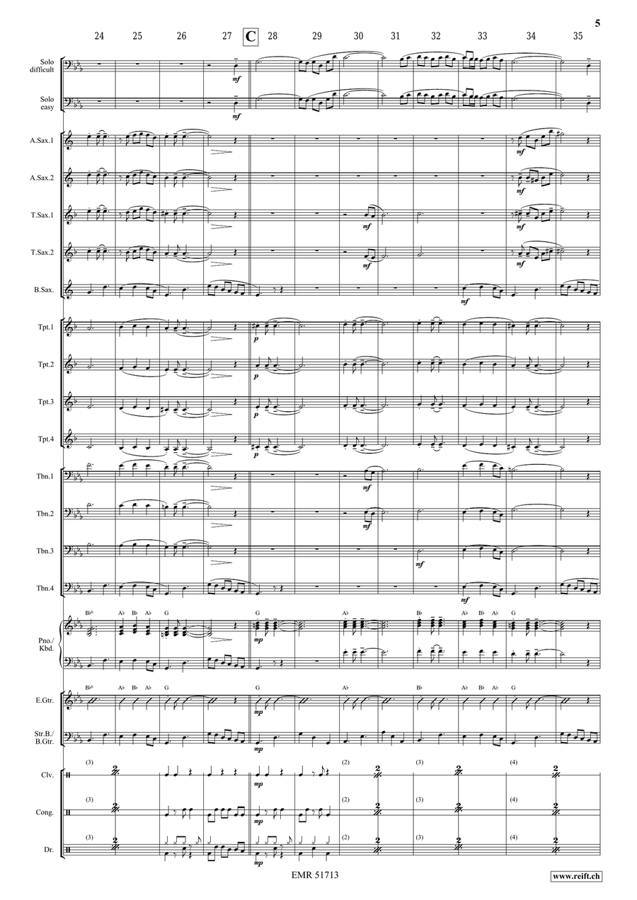 Posaunero Posaunero Big Band scores gallery preview page 7