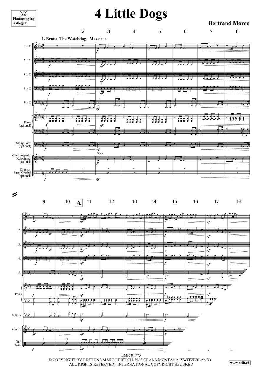 4 Little Dogs 4 Little Dogs Score scores gallery preview page 4