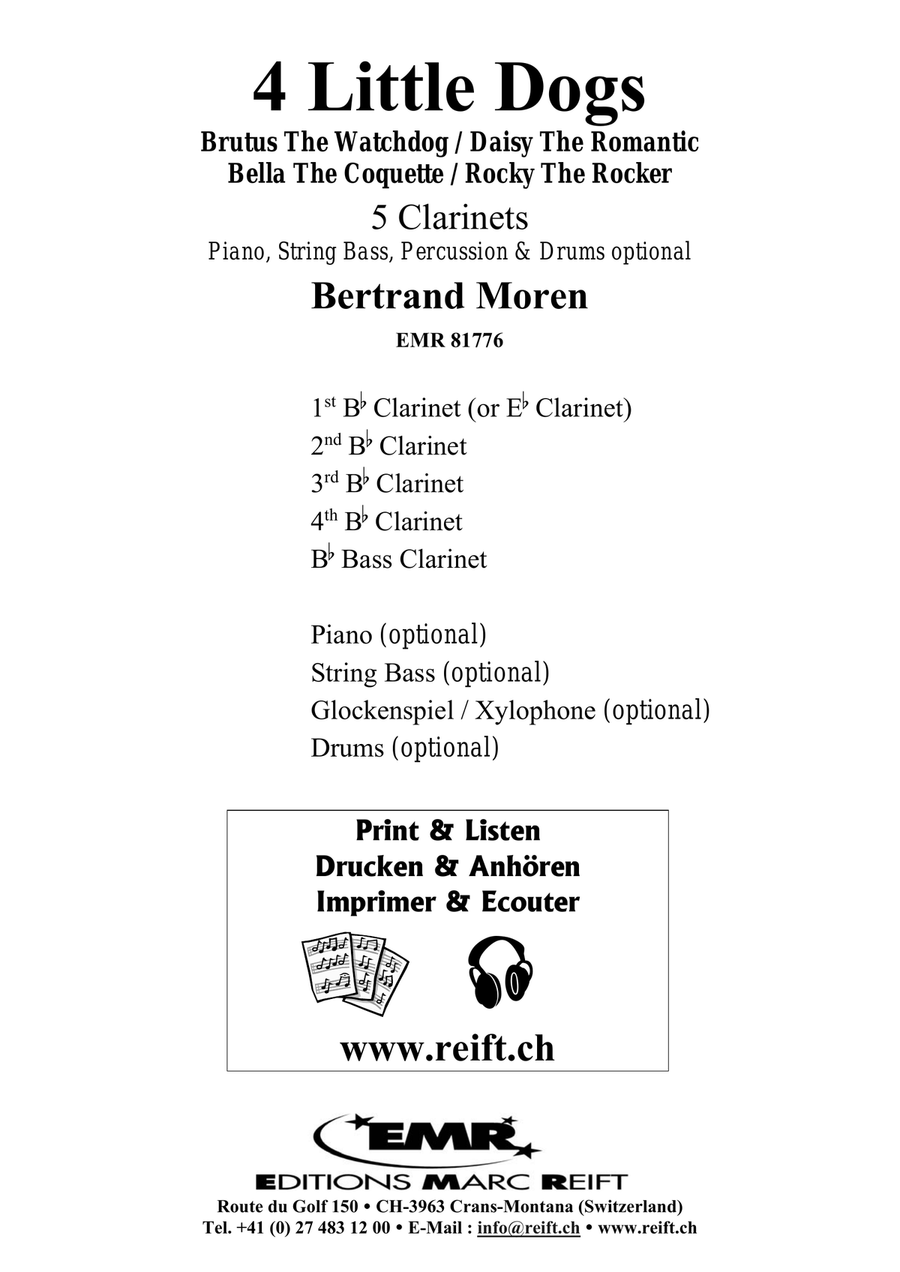 4 Little Dogs 4 Little Dogs Clarinet Quintet scores gallery preview page 2