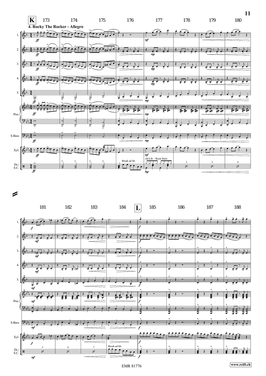 4 Little Dogs 4 Little Dogs Clarinet Quintet scores gallery preview page 9