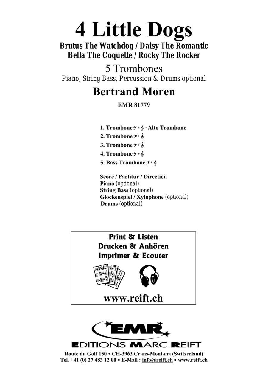 4 Little Dogs 4 Little Dogs Trombone scores gallery preview page 2