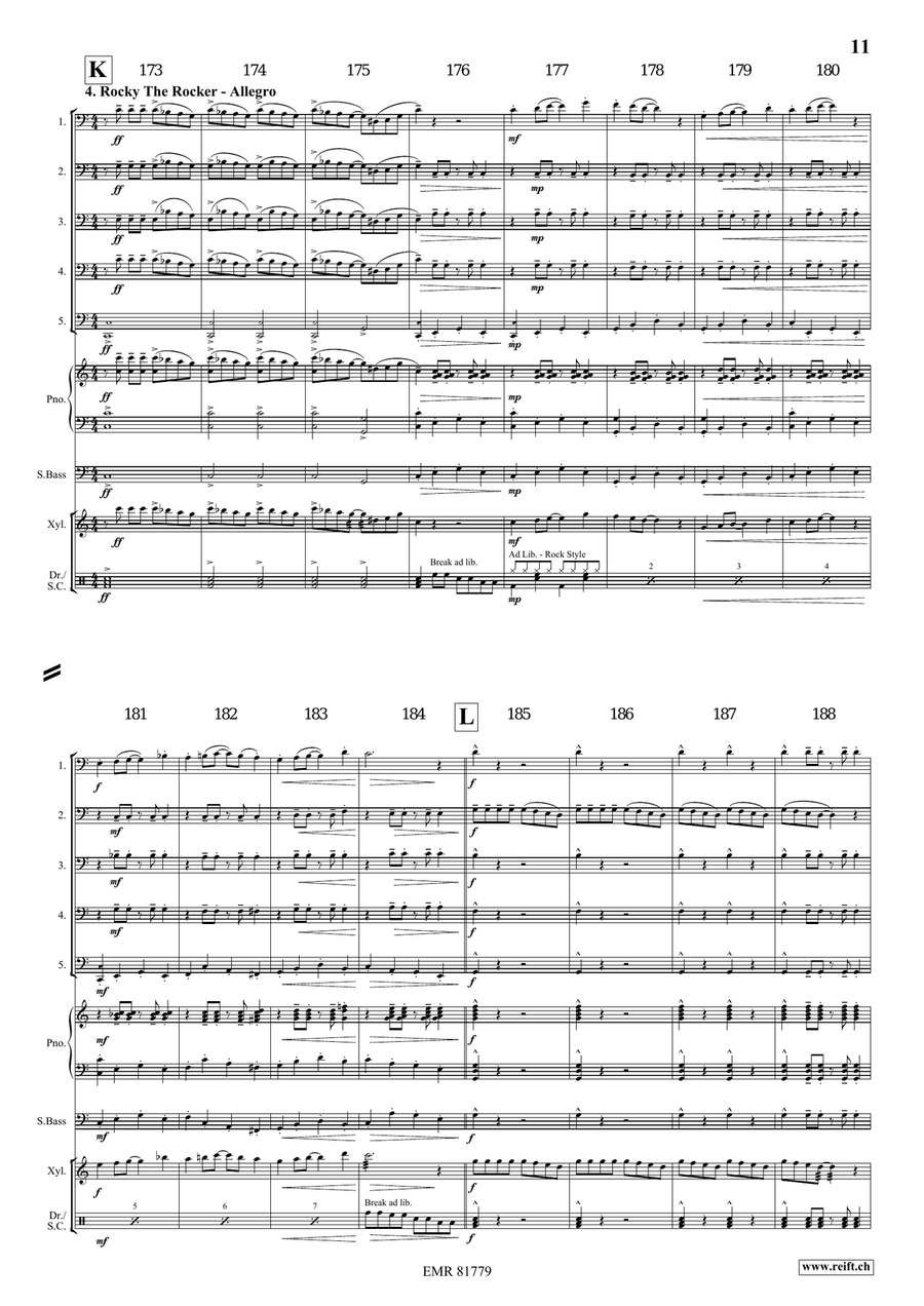 4 Little Dogs 4 Little Dogs Trombone scores gallery preview page 9