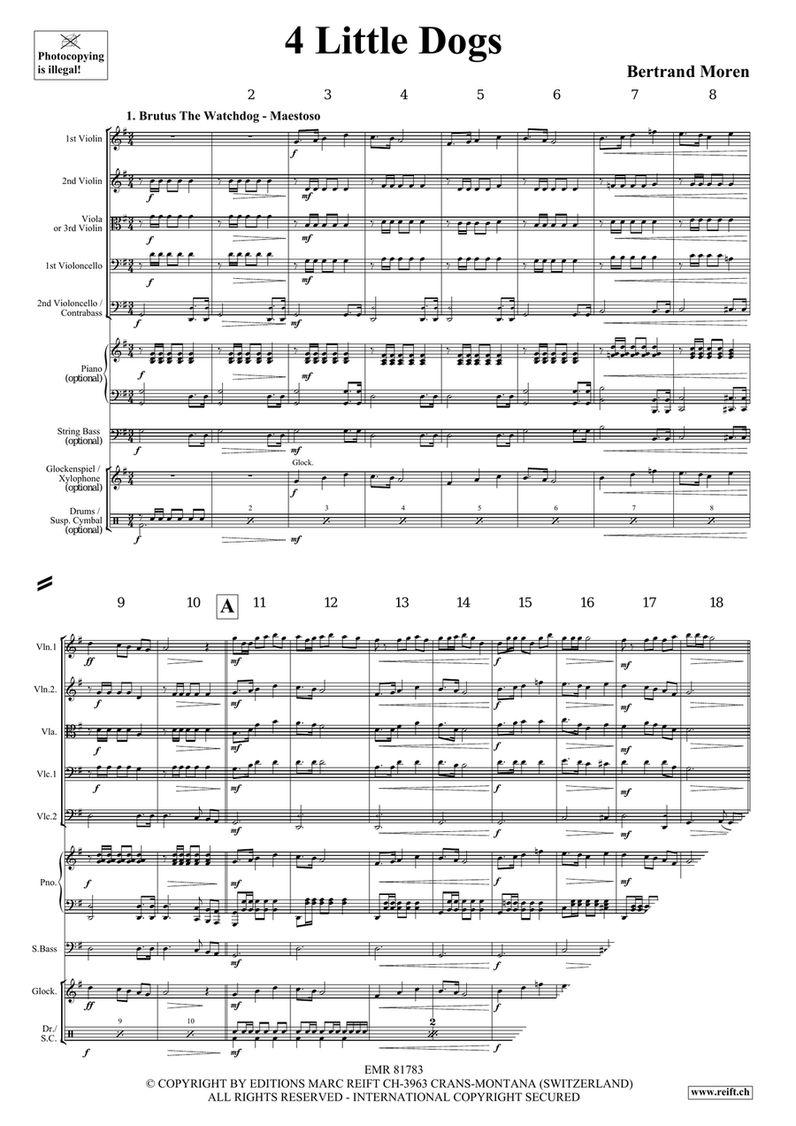 4 Little Dogs 4 Little Dogs String Orchestra scores gallery preview page 4