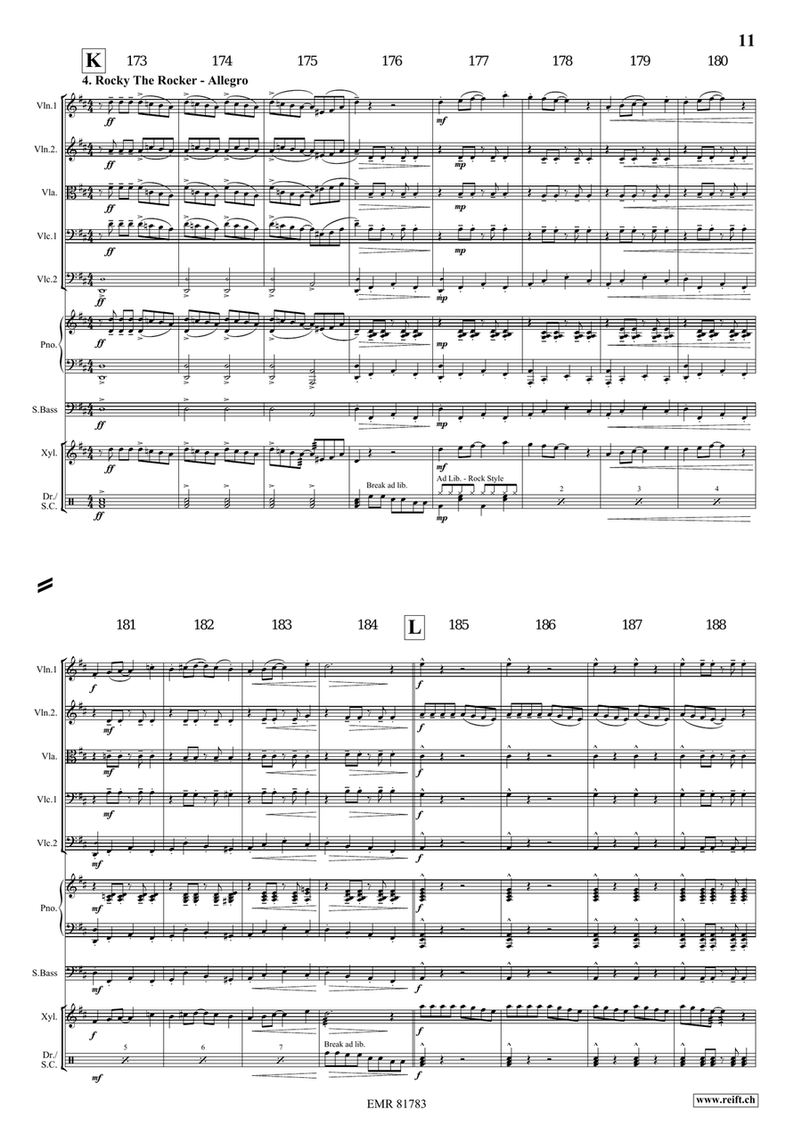4 Little Dogs 4 Little Dogs String Orchestra scores gallery preview page 9