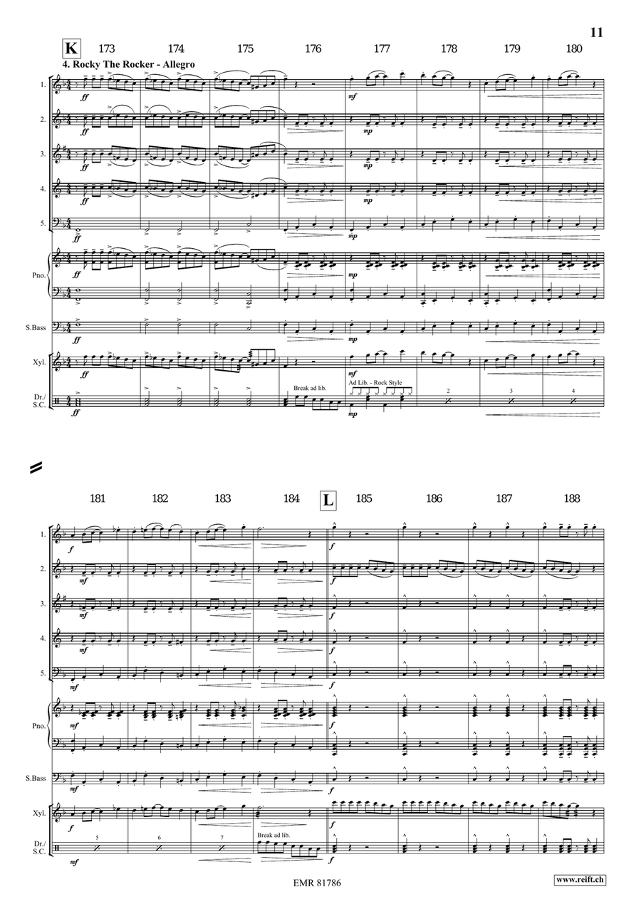 4 Little Dogs 4 Little Dogs Woodwind Quintet scores gallery preview page 9