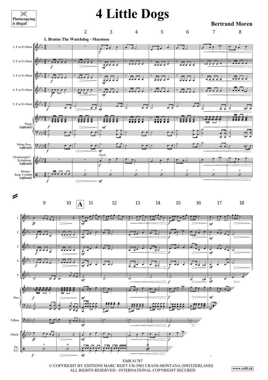 4 Little Dogs 4 Little Dogs Horn scores gallery preview page 4