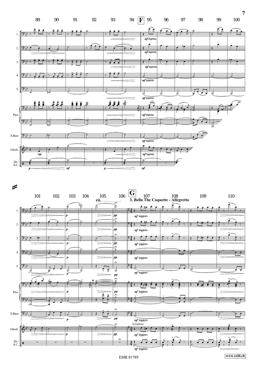 4 Little Dogs Tuba scores gallery preview page 7