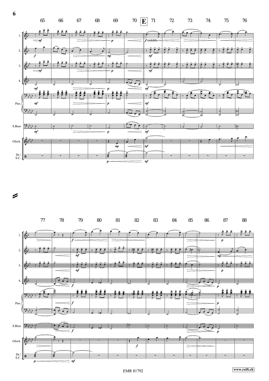 4 Little Dogs Saxophone Quartet scores gallery preview page 6