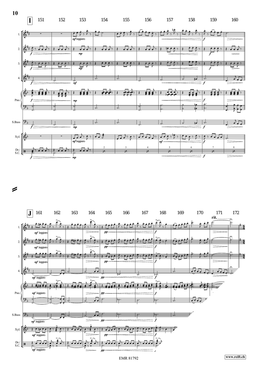 4 Little Dogs Saxophone Quartet scores gallery preview page 8