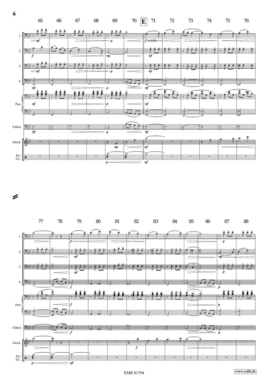 4 Little Dogs 4 Little Dogs Trombone Quartet scores gallery preview page 6