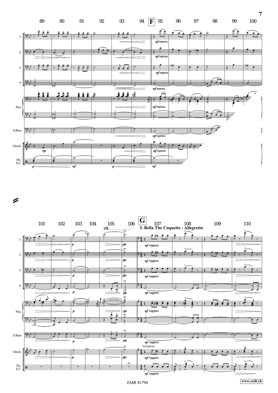 4 Little Dogs 4 Little Dogs Trombone Quartet scores gallery preview page 7
