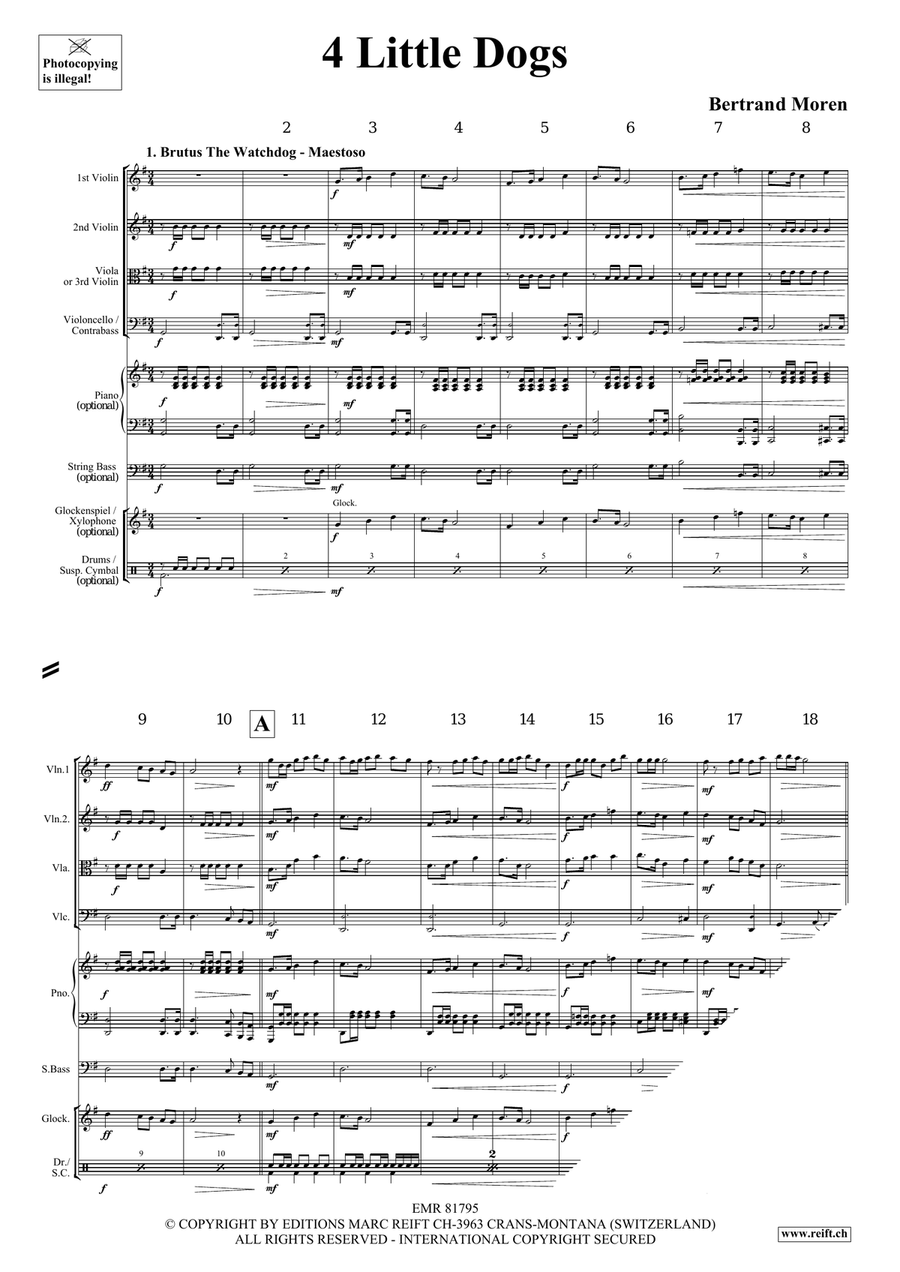 4 Little Dogs 4 Little Dogs String Quartet scores gallery preview page 4