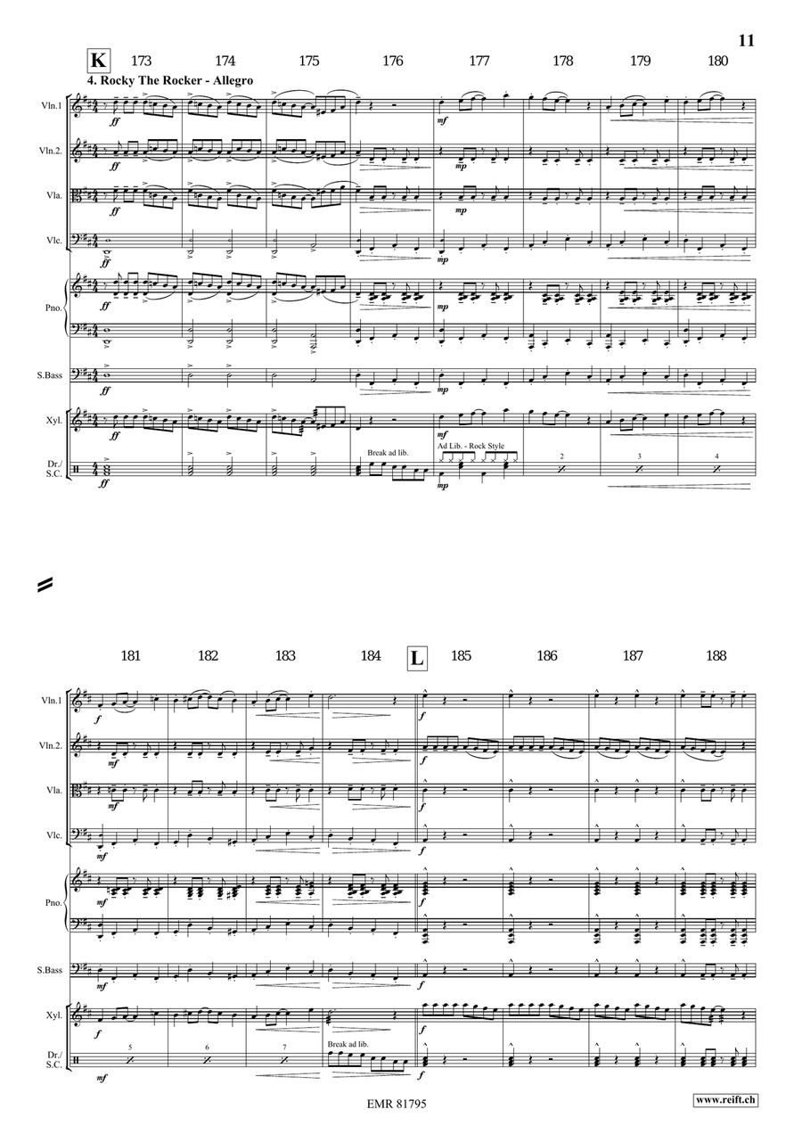 4 Little Dogs 4 Little Dogs String Quartet scores gallery preview page 9