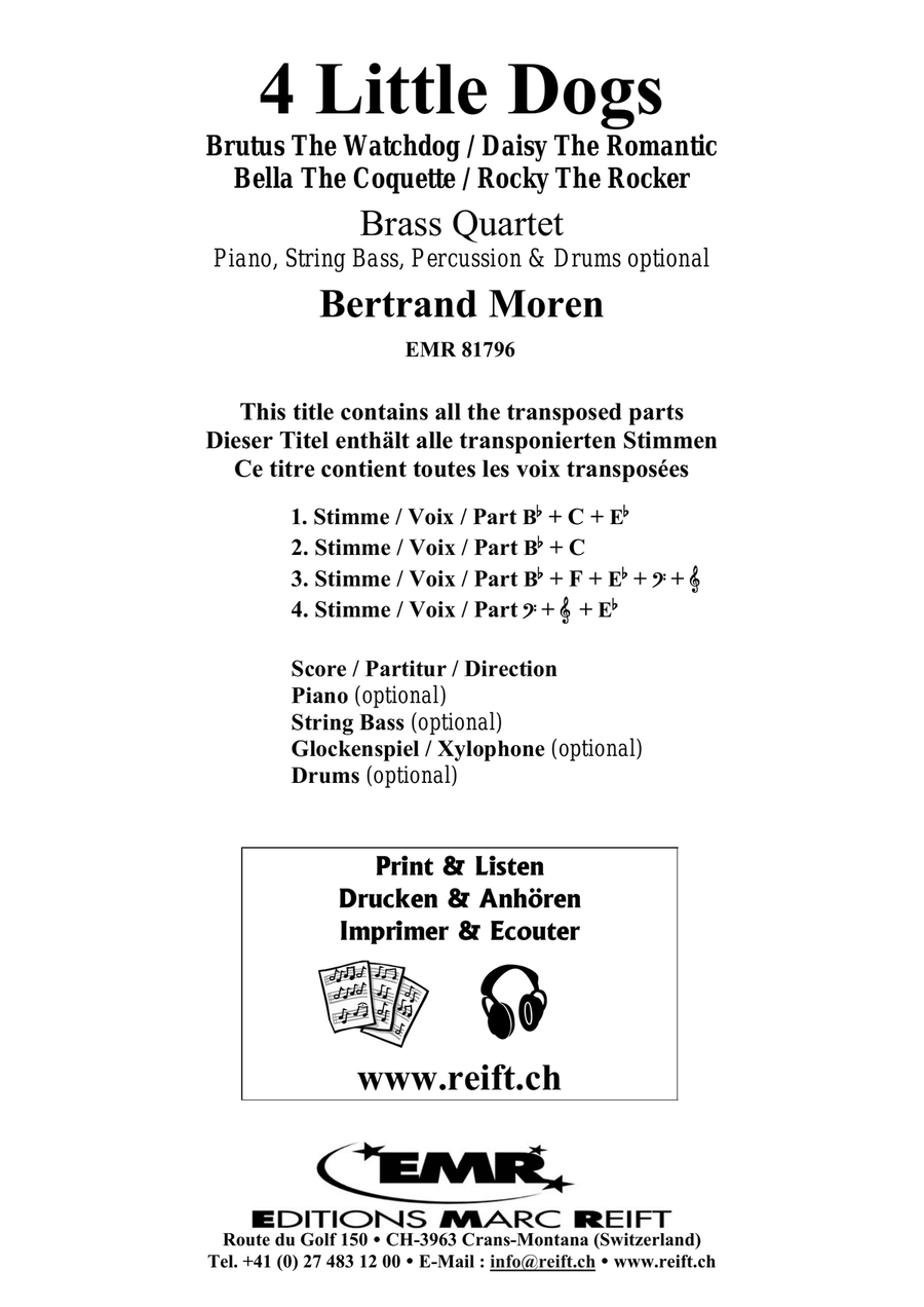 4 Little Dogs 4 Little Dogs Brass Quartet scores gallery preview page 2