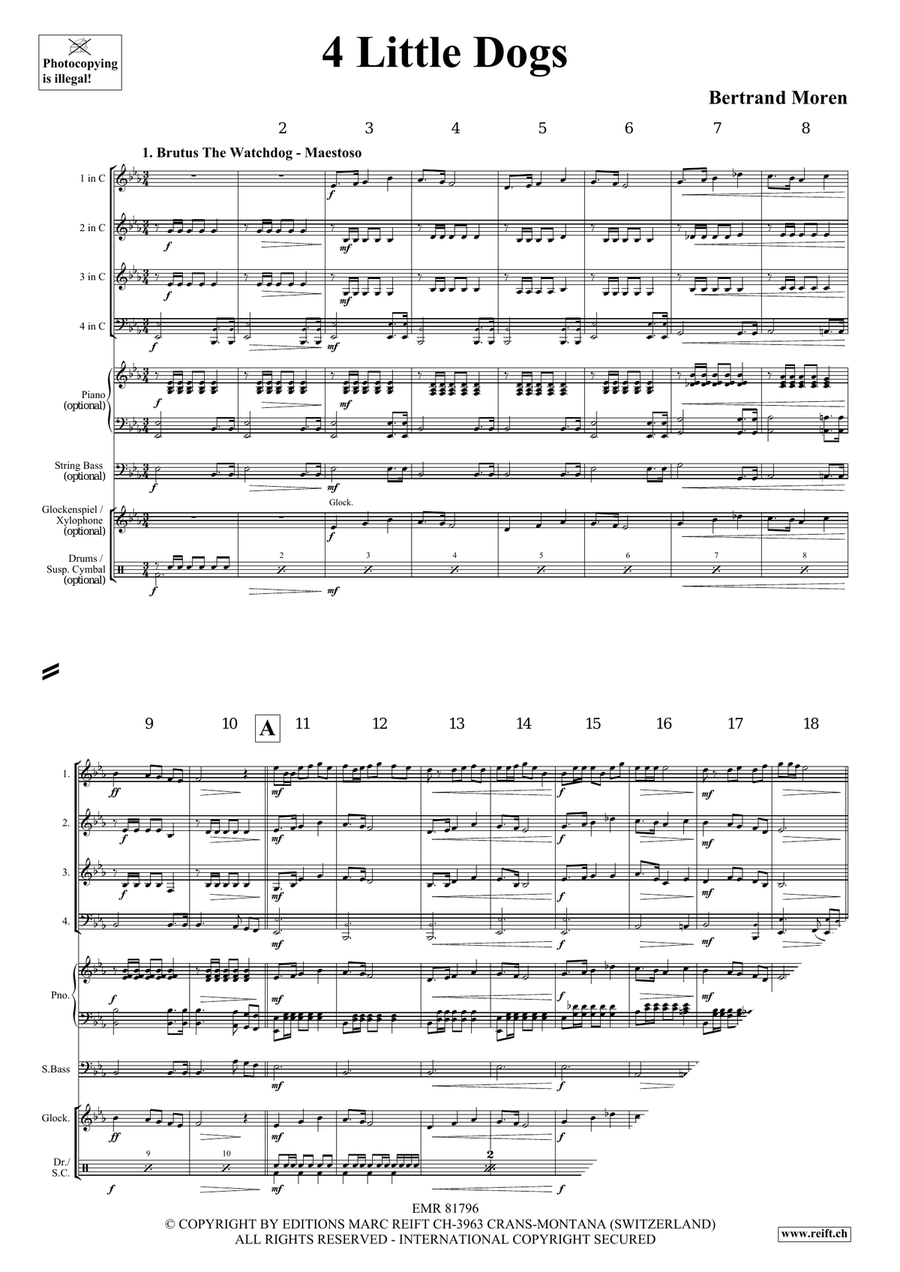 4 Little Dogs 4 Little Dogs Brass Quartet scores gallery preview page 4
