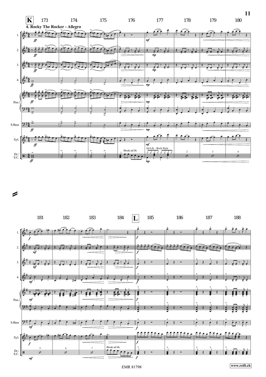 4 Little Dogs 4 Little Dogs Flute Quartet scores gallery preview page 9