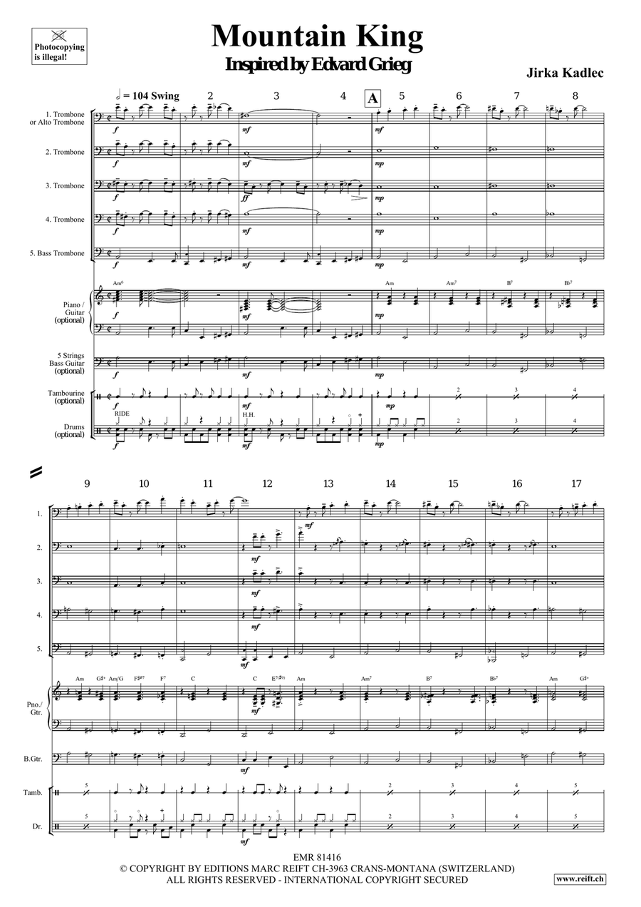 Mountain King Mountain King Trombone scores gallery preview page 4