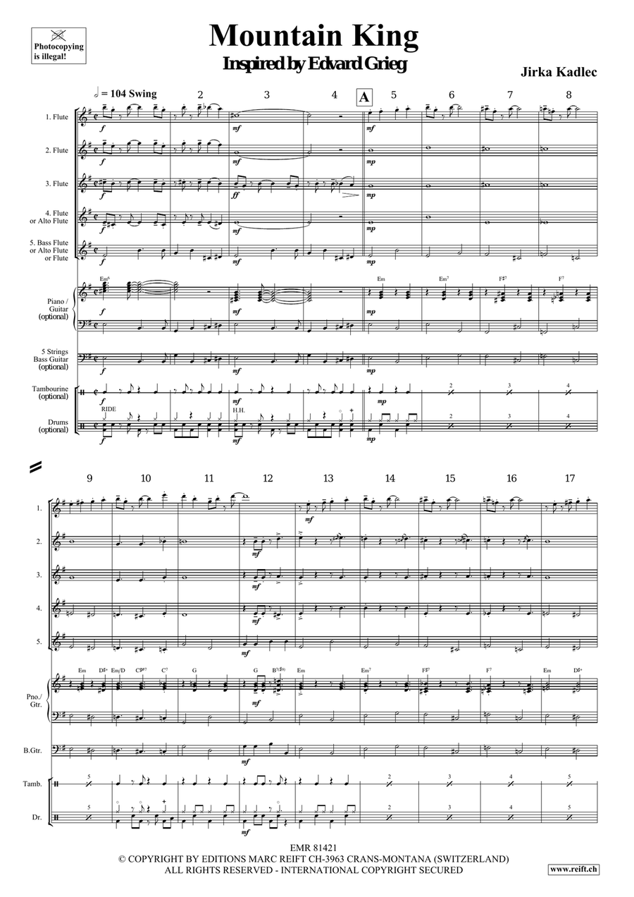 Mountain King Mountain King Flute scores gallery preview page 4