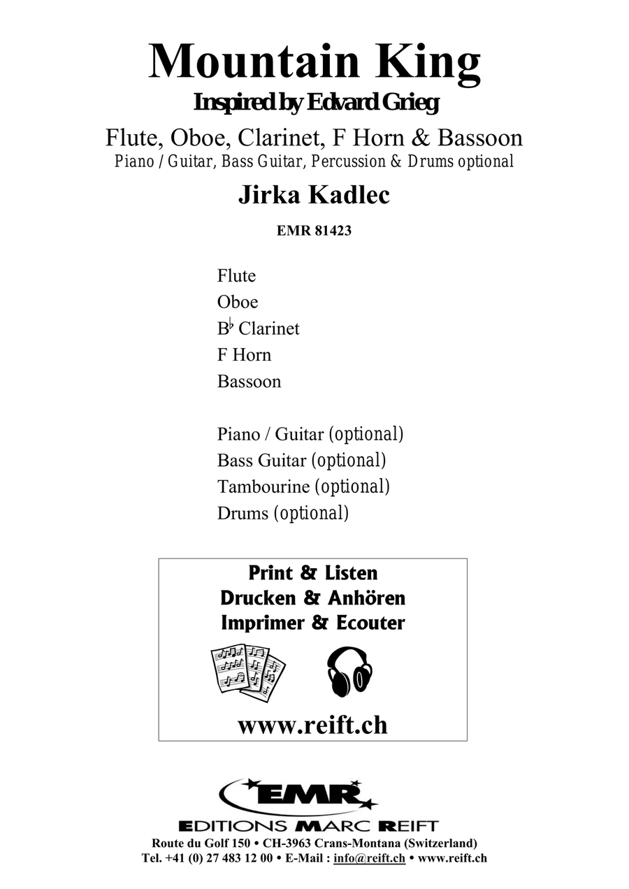 Mountain King Mountain King Woodwind Quintet scores gallery preview page 2